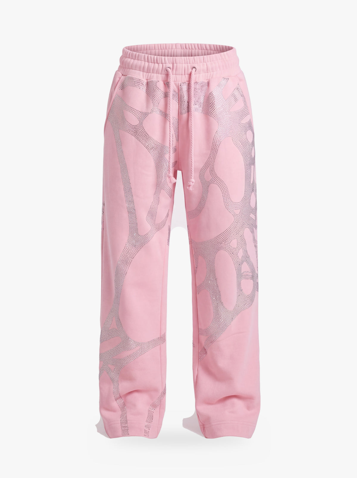 Givre Wide-Leg Sweatpants — Pink — front